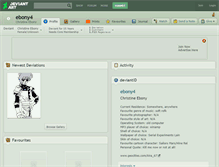 Tablet Screenshot of ebony4.deviantart.com