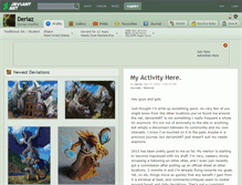 Tablet Screenshot of deriaz.deviantart.com