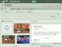 Tablet Screenshot of birchmant.deviantart.com