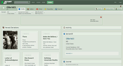 Desktop Screenshot of ollie1603.deviantart.com
