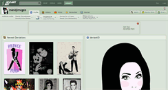 Desktop Screenshot of mandymcgee.deviantart.com