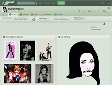 Tablet Screenshot of mandymcgee.deviantart.com