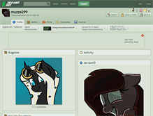 Tablet Screenshot of muzza299.deviantart.com