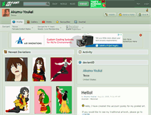 Tablet Screenshot of akumu-youkai.deviantart.com