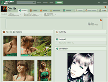 Tablet Screenshot of ofel1ja.deviantart.com