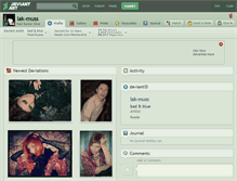 Tablet Screenshot of lak-muss.deviantart.com