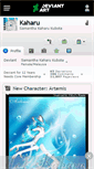 Mobile Screenshot of kaharu.deviantart.com