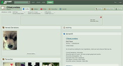 Desktop Screenshot of chloeloveless.deviantart.com