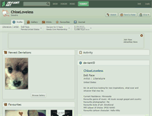 Tablet Screenshot of chloeloveless.deviantart.com