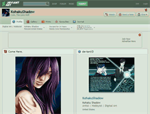 Tablet Screenshot of kohakushadow.deviantart.com