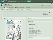 Tablet Screenshot of magna-core.deviantart.com