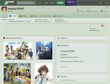 Tablet Screenshot of miracle70590.deviantart.com