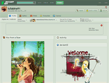 Tablet Screenshot of lullabina91.deviantart.com