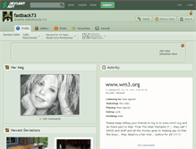 Tablet Screenshot of fastback73.deviantart.com