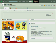 Tablet Screenshot of narutovssonic.deviantart.com