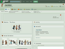 Tablet Screenshot of juandalyn.deviantart.com