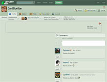 Tablet Screenshot of danibluestar.deviantart.com