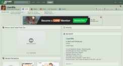 Desktop Screenshot of lizardilla.deviantart.com