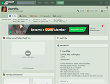 Tablet Screenshot of lizardilla.deviantart.com