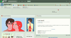 Desktop Screenshot of matelia-legwll.deviantart.com