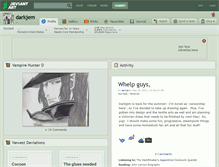 Tablet Screenshot of darkjem.deviantart.com
