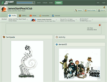 Tablet Screenshot of jamesgiantpeachclub.deviantart.com