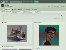 Tablet Screenshot of jeyfro.deviantart.com