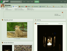Tablet Screenshot of dimonas.deviantart.com