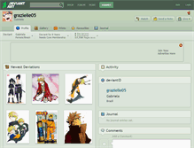 Tablet Screenshot of grazielle05.deviantart.com