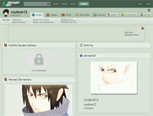 Tablet Screenshot of cculove12.deviantart.com