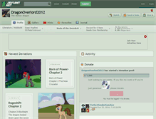 Tablet Screenshot of dragonoverlord2012.deviantart.com