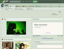 Tablet Screenshot of cosys.deviantart.com