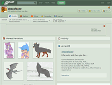 Tablet Screenshot of chocofoxee.deviantart.com