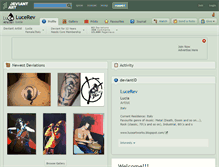 Tablet Screenshot of lucerev.deviantart.com