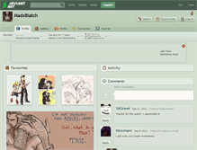 Tablet Screenshot of madxbiatch.deviantart.com