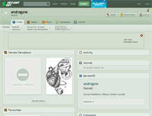 Tablet Screenshot of androgyne.deviantart.com