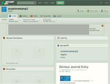 Tablet Screenshot of oceanlovestamp2.deviantart.com