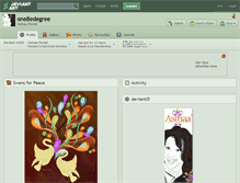 Tablet Screenshot of one8edegree.deviantart.com
