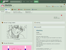 Tablet Screenshot of kiiierkirby.deviantart.com