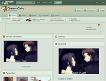 Tablet Screenshot of chane-x-claire.deviantart.com