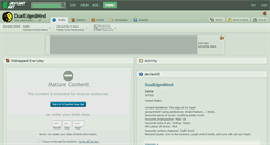 Desktop Screenshot of dualedgedmind.deviantart.com
