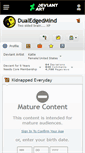 Mobile Screenshot of dualedgedmind.deviantart.com