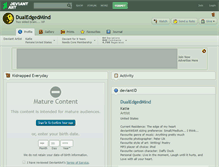 Tablet Screenshot of dualedgedmind.deviantart.com