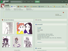 Tablet Screenshot of lum8.deviantart.com