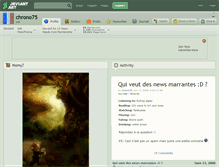Tablet Screenshot of chrono75.deviantart.com