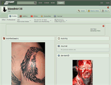 Tablet Screenshot of bleedink138.deviantart.com