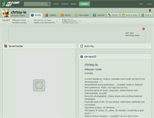 Tablet Screenshot of chrissy-le.deviantart.com