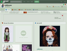 Tablet Screenshot of caitlywoo.deviantart.com