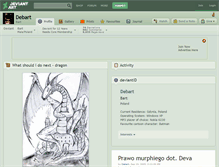 Tablet Screenshot of debart.deviantart.com