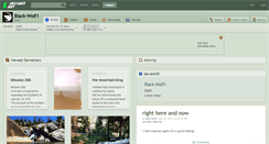 Desktop Screenshot of black-wolf1.deviantart.com